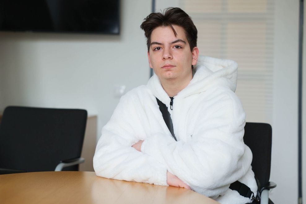 Konstantin Nanidz (16) will Industriekaufmann werden.