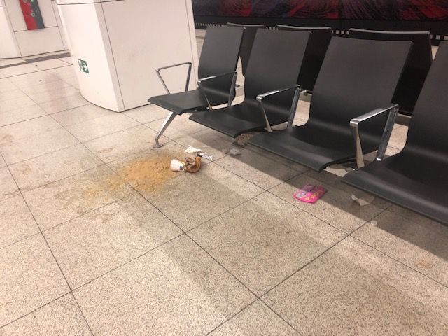 Verunreinigung S-Bahn-Station Reeperbahn