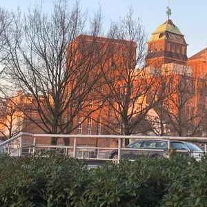 Der Turm der alten Holsten-Brauerei