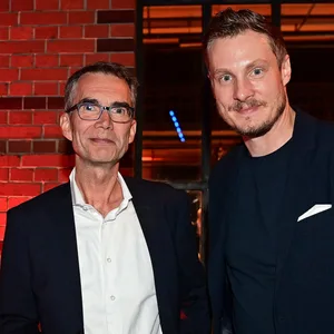 Dr. Andreas Peters und Marcell Jansen