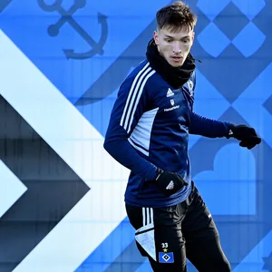 Noah Katterbach im HSV-Training