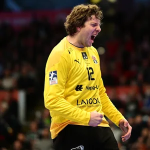Jens Vortmann feiert bei seinem Comeback