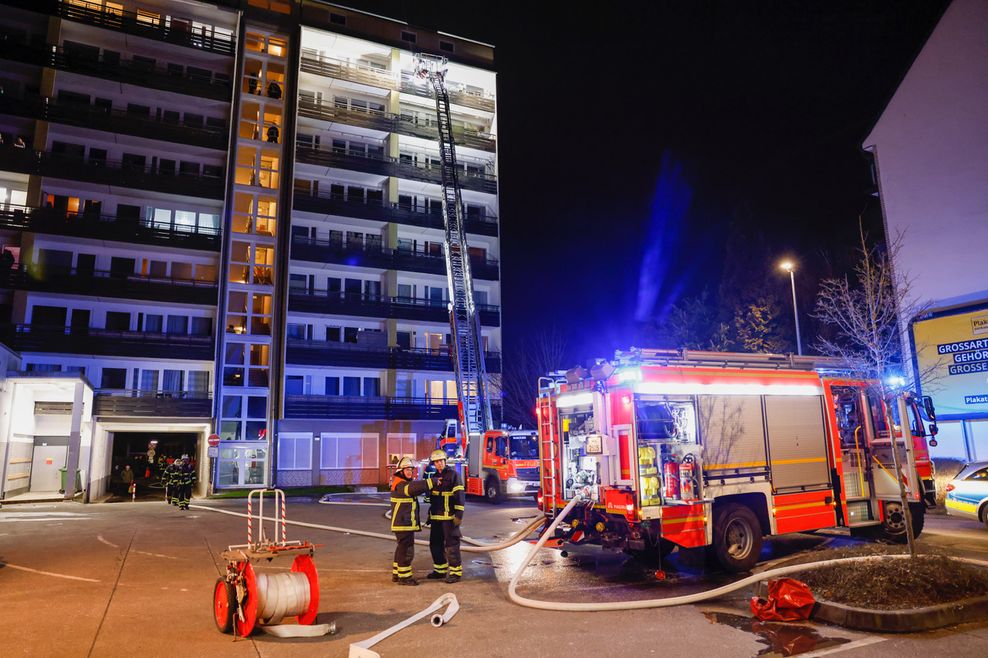 Feuer Hamburg Hochhaus