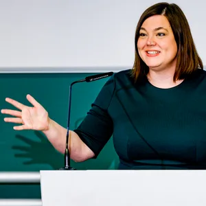 Katharina Fegebank (Grüne) wird als beste Wissenschaftsministerin Deutschlands ausgezeichnet. (Archivbild)