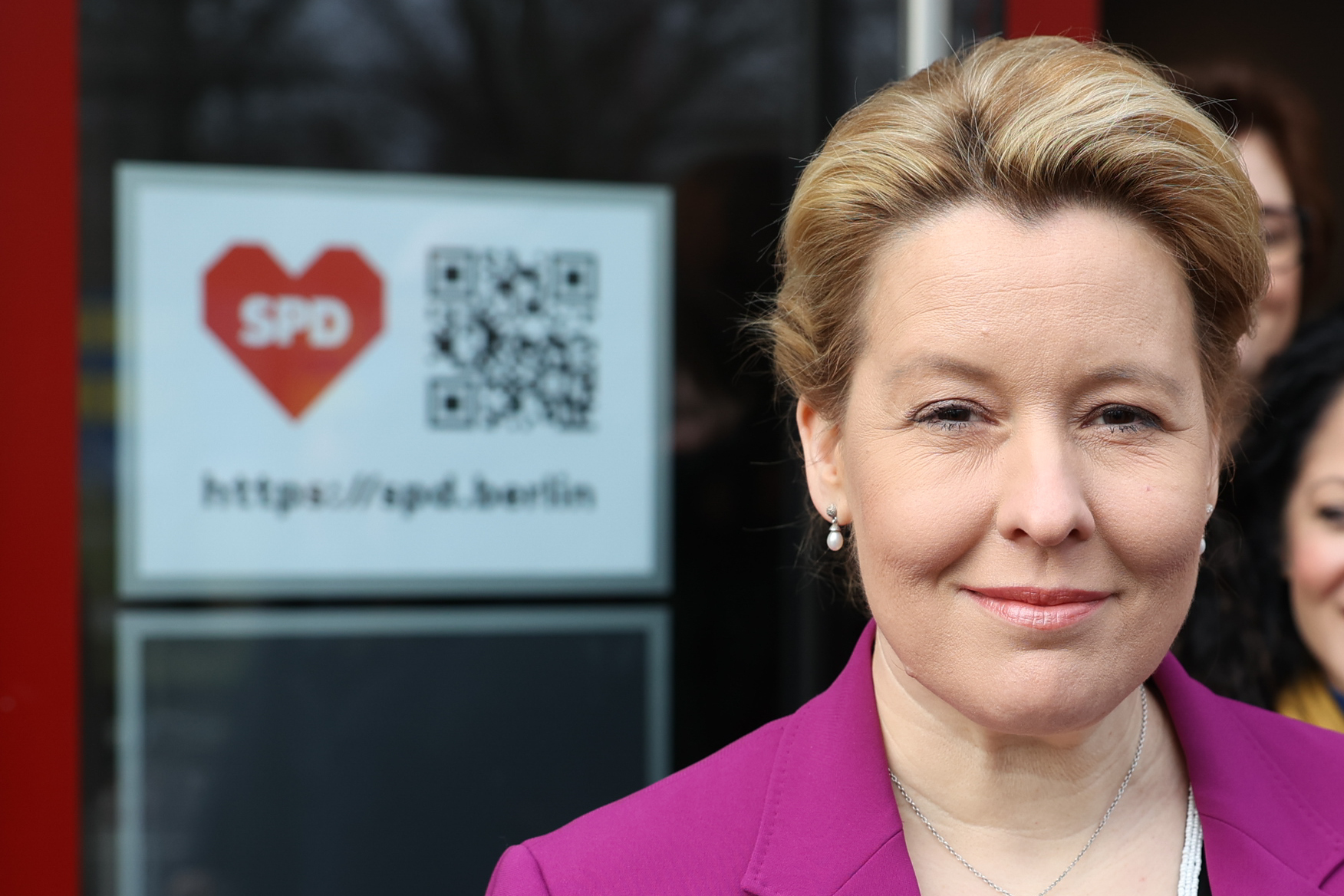 Franziska Giffey (SPD), noch Regierende Bürgermeisterin, kann sich eine Große Koalition vorstellen.