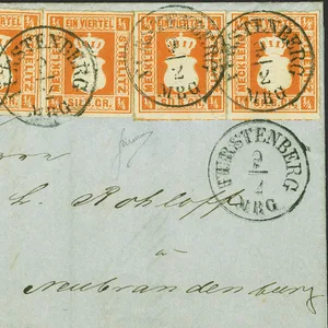 Aufnahme des „Mecklenburg-Strelitz-Briefs”