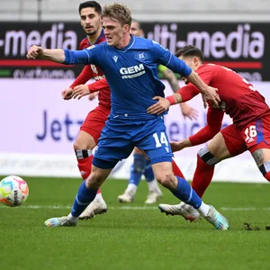 KSC-Stürmer Mikkel Kaufmann