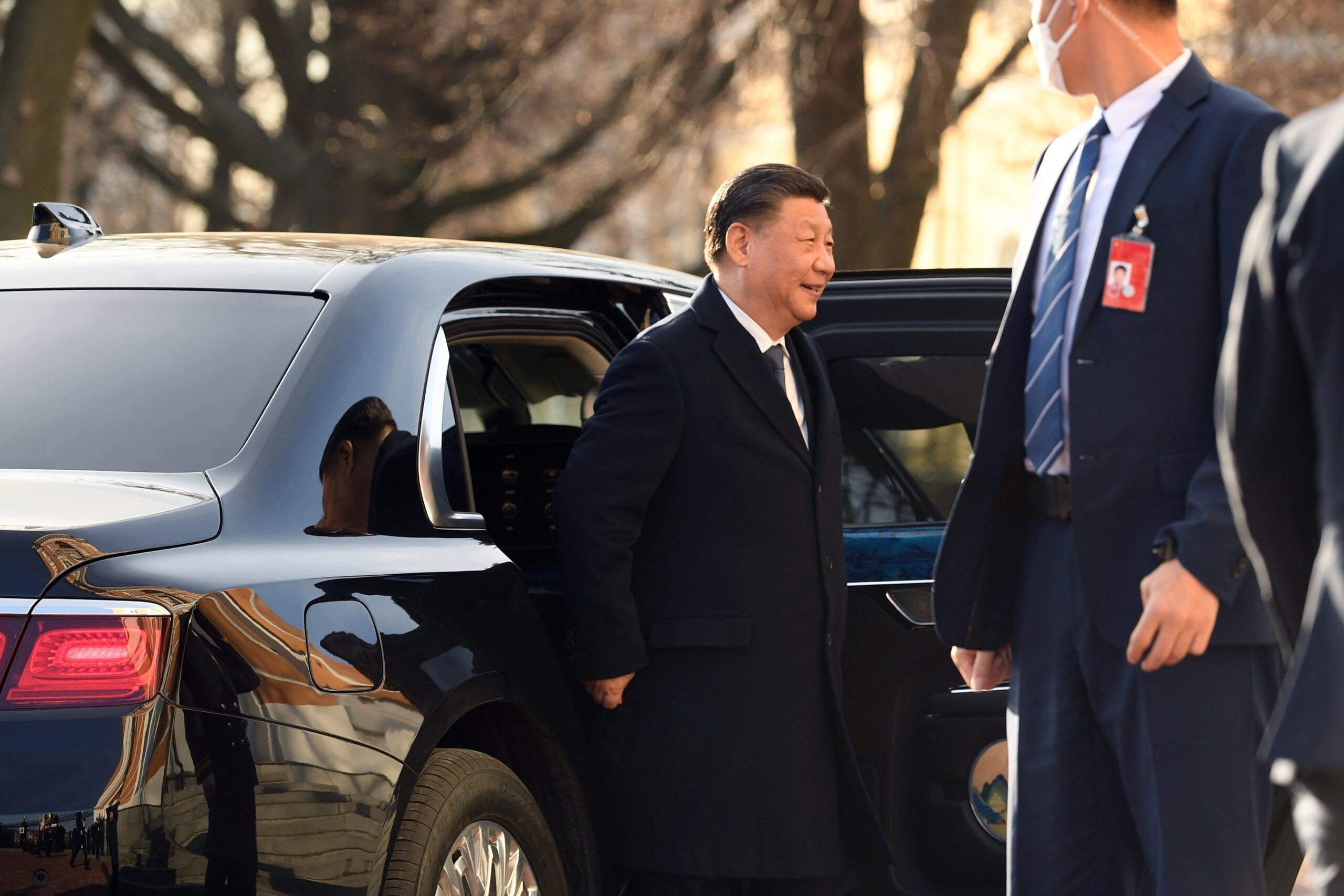 Xi Jinping steigt aus einer Limousine