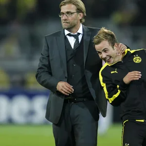 Jürgen Klopp und Mario Götze zu BVB-Zeiten
