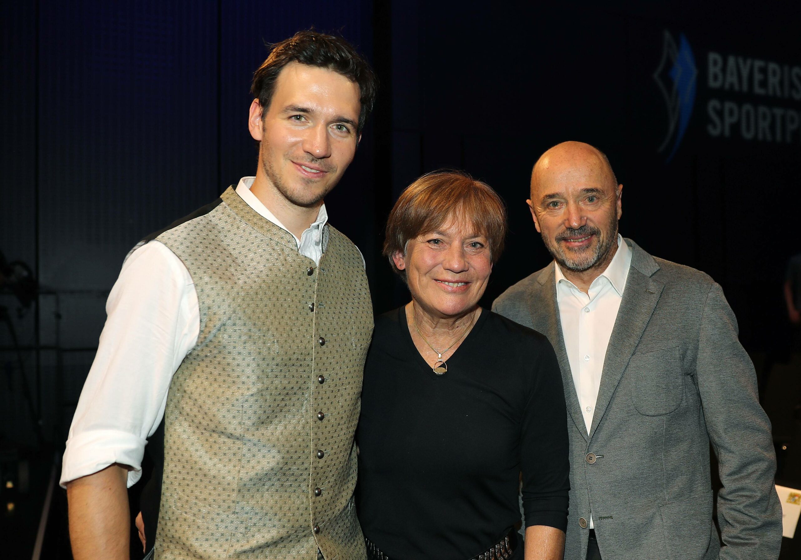 Felix Neureuther mit Mutter Rosi Mittermeier und Vater Christian Neureuther