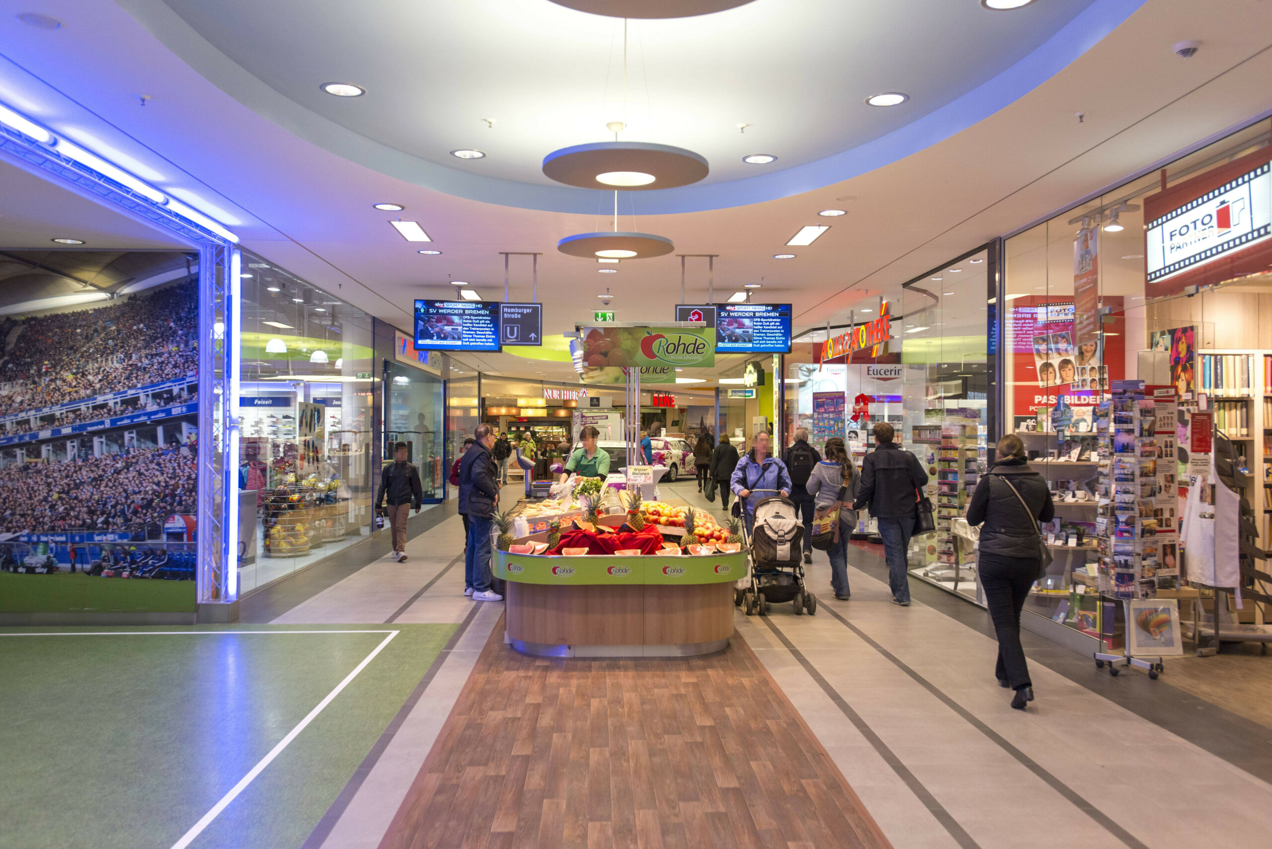 Das Einkaufszentrum „Hamburger Meile“ von innen