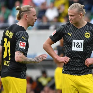 Marius Wolf und Erling Haaland