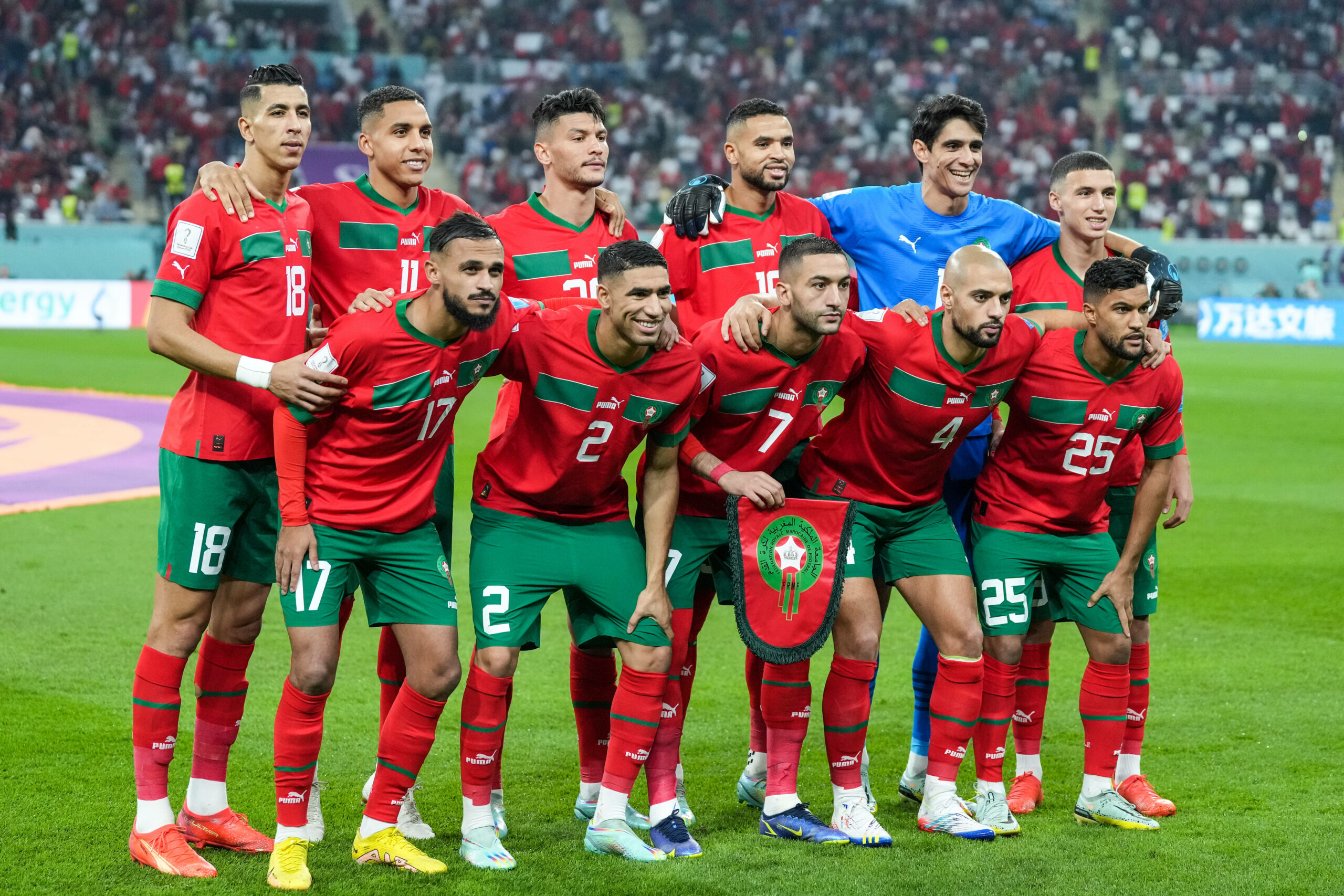 Teamfoto von Marokko bei der WM 2022