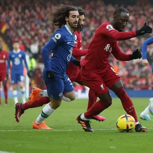 Naby Keïta vom FC Liverpool beim Spiel gegen Chelsea.