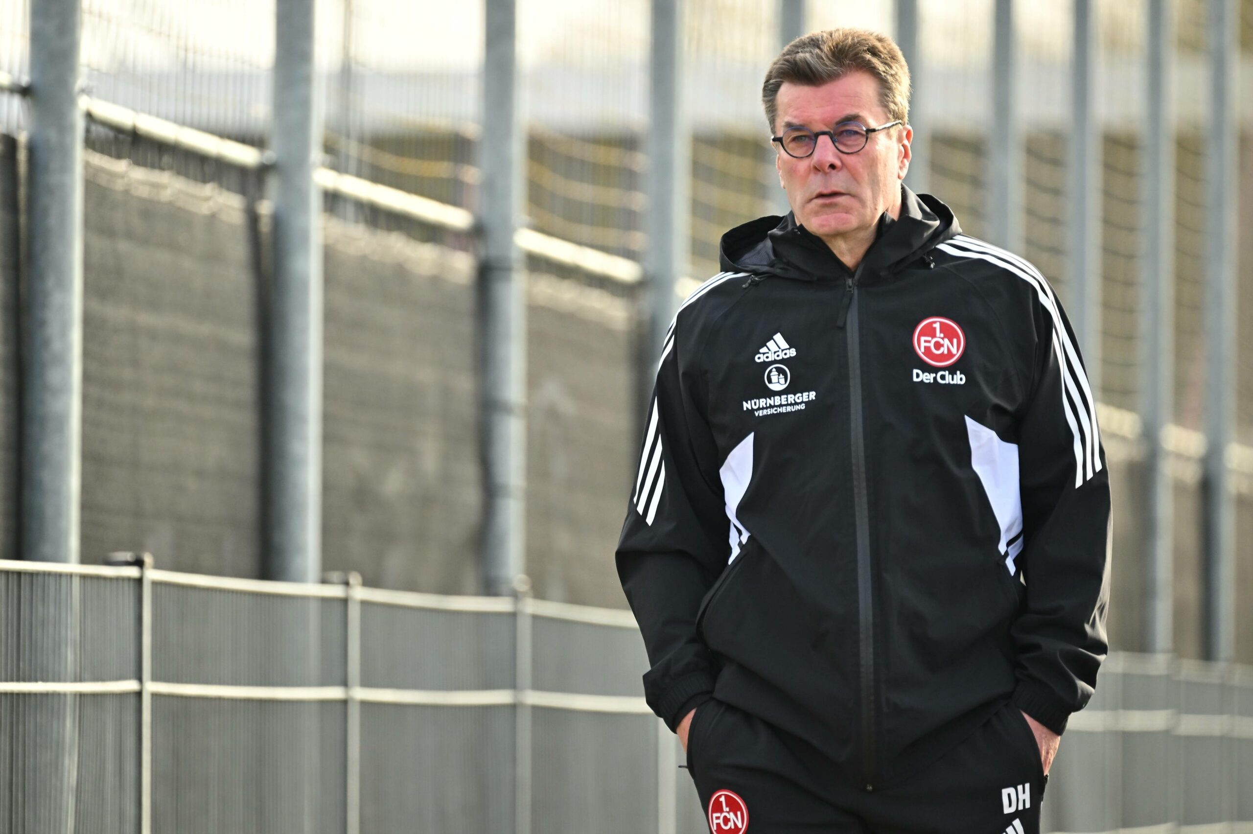 Dieter Hecking beim Training beim 1. FC Nürnberg.