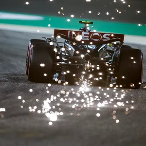 Mercedes von Lewis Hamilton in Bahrain (Qualifying).