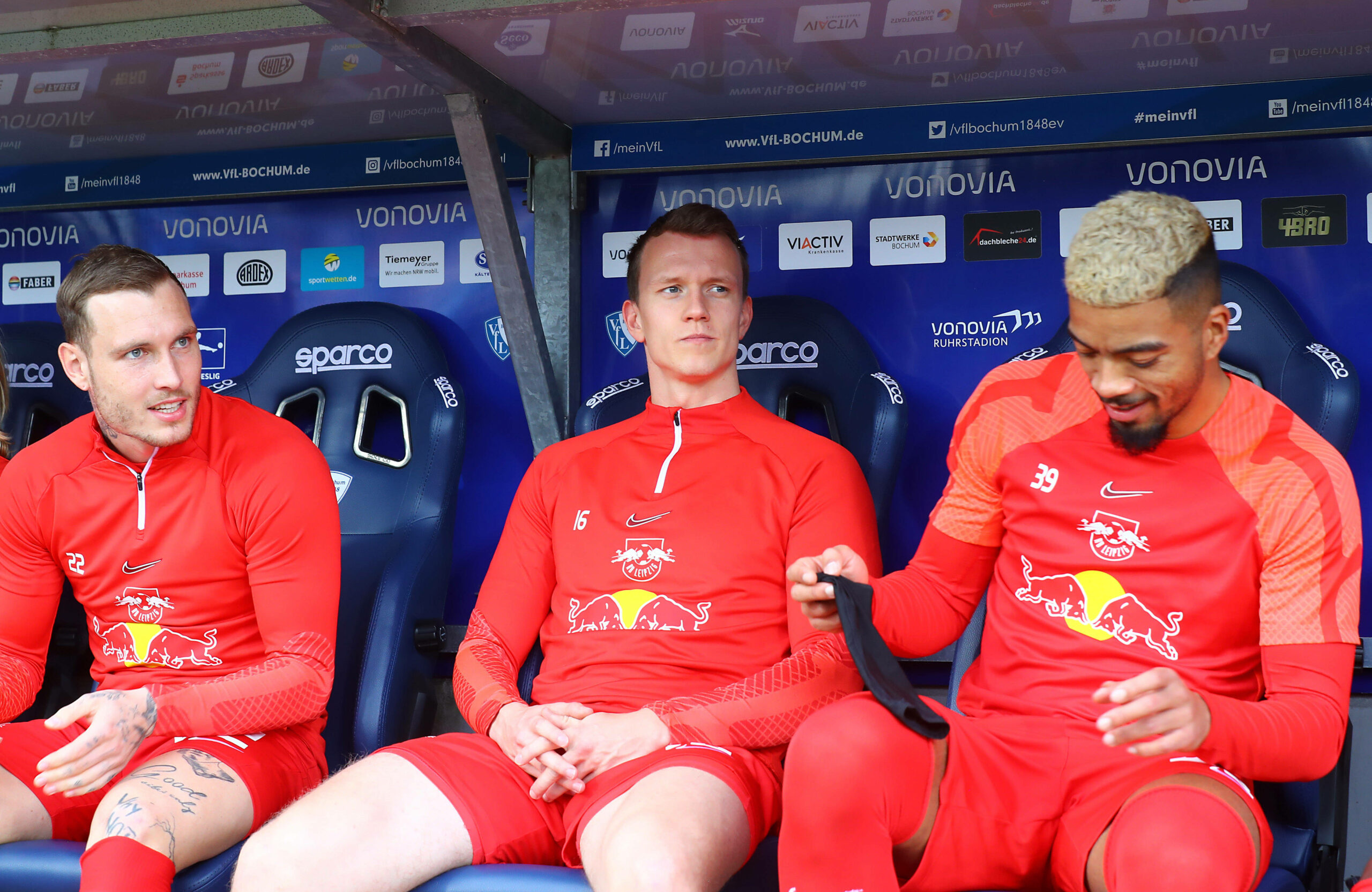 David Raum (l.) ist beim DFB dabei, Lukas Klostermann und Benjamin Henrichs bleiben in Leipzig.