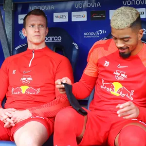 David Raum (l.) ist beim DFB dabei, Lukas Klostermann und Benjamin Henrichs bleiben in Leipzig.