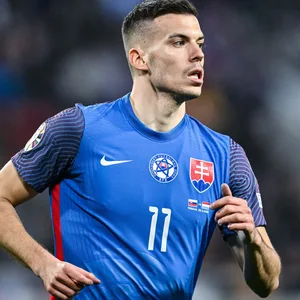 Laszlo Benes im EM-Qualifikations-Spiel der Slowakei gegen Luxemburg