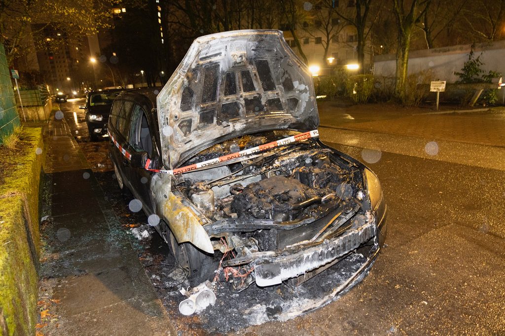 Das Auto von Kalle Haverland brannte in der Nacht zu Freitag aus.