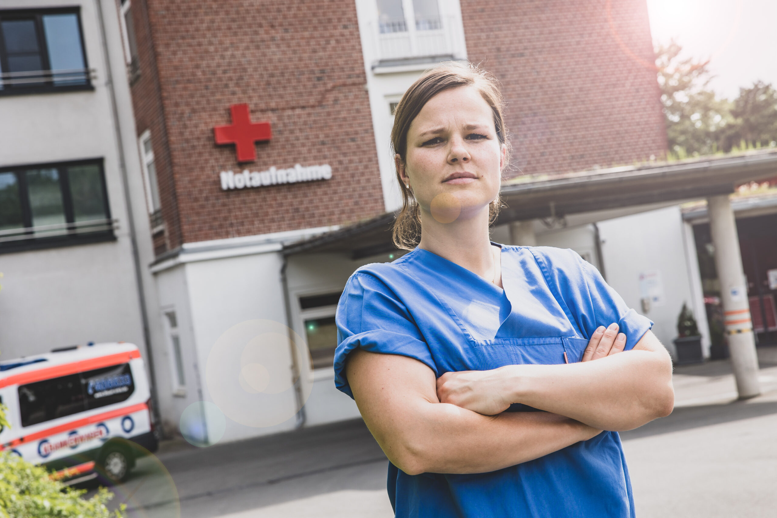 Sharon Uhlemann (31), pflegerische Leiterin der Notaufnahme des Bethesda Krankenhauses in Bergedorf, kämpft für eine gerechte Verteilung des Corona-Pflegebonus.