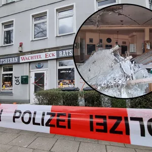 Die Polizei sperrte den Zugang zum Haus in der Wachtelstraße ab.
