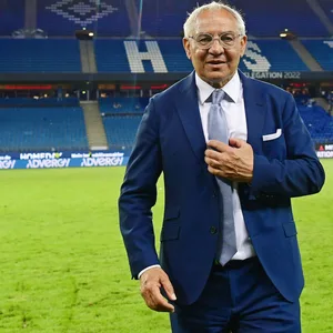Felix Magath im Volksparkstadion.