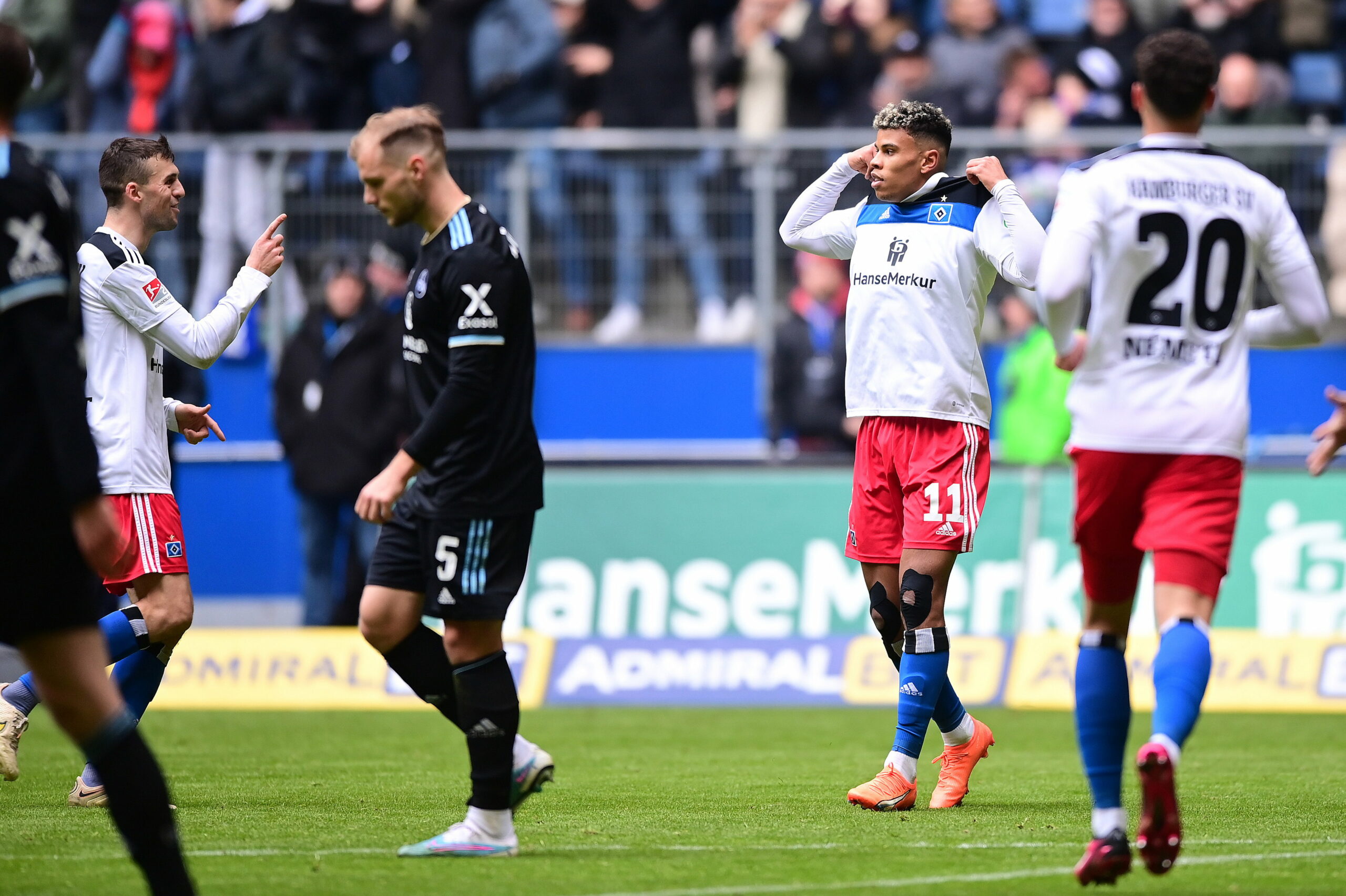 Gute Quote: HSV-Stürmer Ransford Königsdörffer erzielte in seinen 23 Pflichtspiel-Einsätzen dieser Saison neun Treffer.