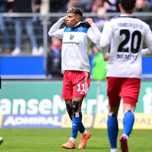 Gute Quote: HSV-Stürmer Ransford Königsdörffer erzielte in seinen 23 Pflichtspiel-Einsätzen dieser Saison neun Treffer.
