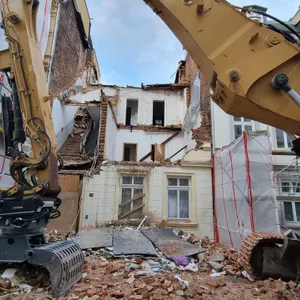 Baustelle in der Winterstraße in Ottensen