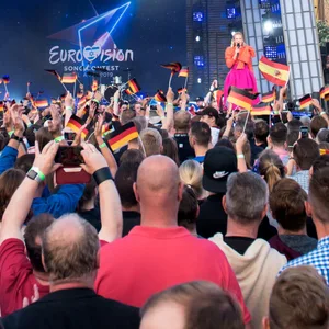 ESC-Show auf dem Spielbudenplatz