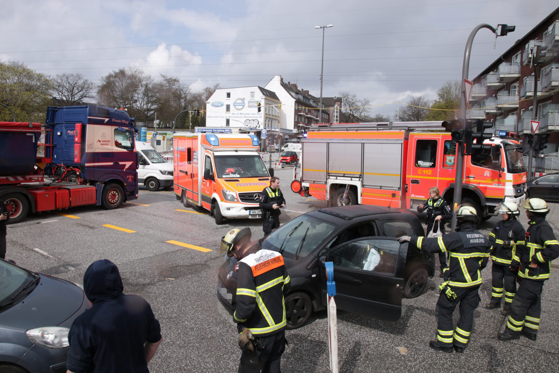 Unfall in Ohlsdorf