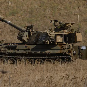 Ein israelischer Panzer auf den Golanhöhen. (Archivbild)