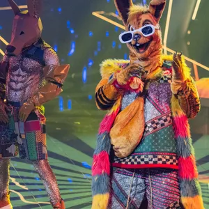 Die Figur "Das Känguru" steht in der Prosieben-Show "The Masked Singer" auf der Bühne.