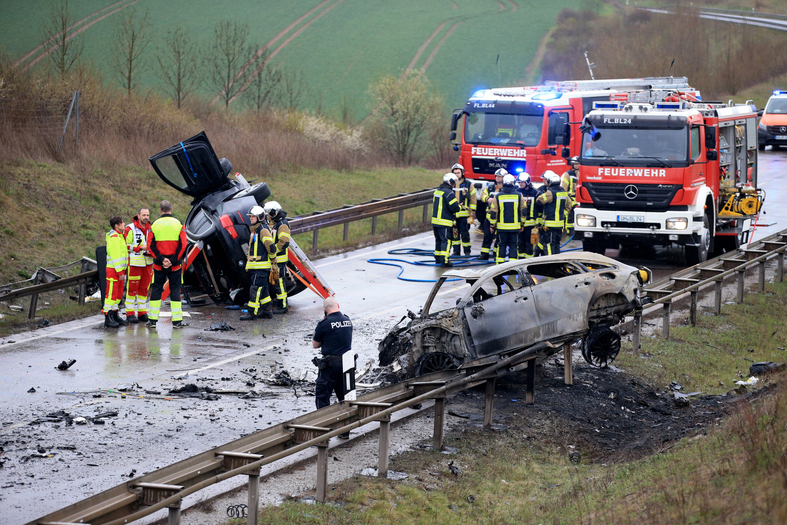 Bei dem verheerenden Unfall in Thüringen starben am Wochenende sieben Menschen.
