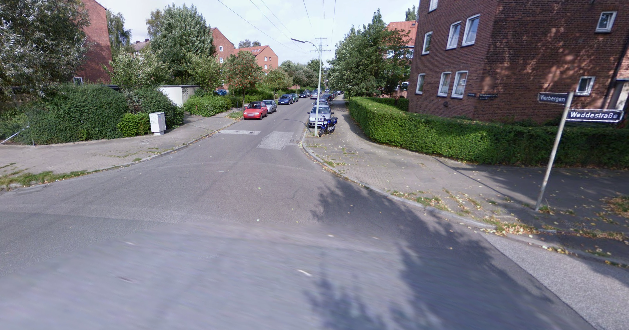 Der leblose Mann wurde in der Straße Vierbergen nahe der Weddestraße gefunden.