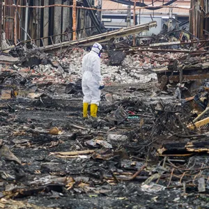 Nach dem Großbrand in der Billstraße – das ganze ausaß der Zerstörung