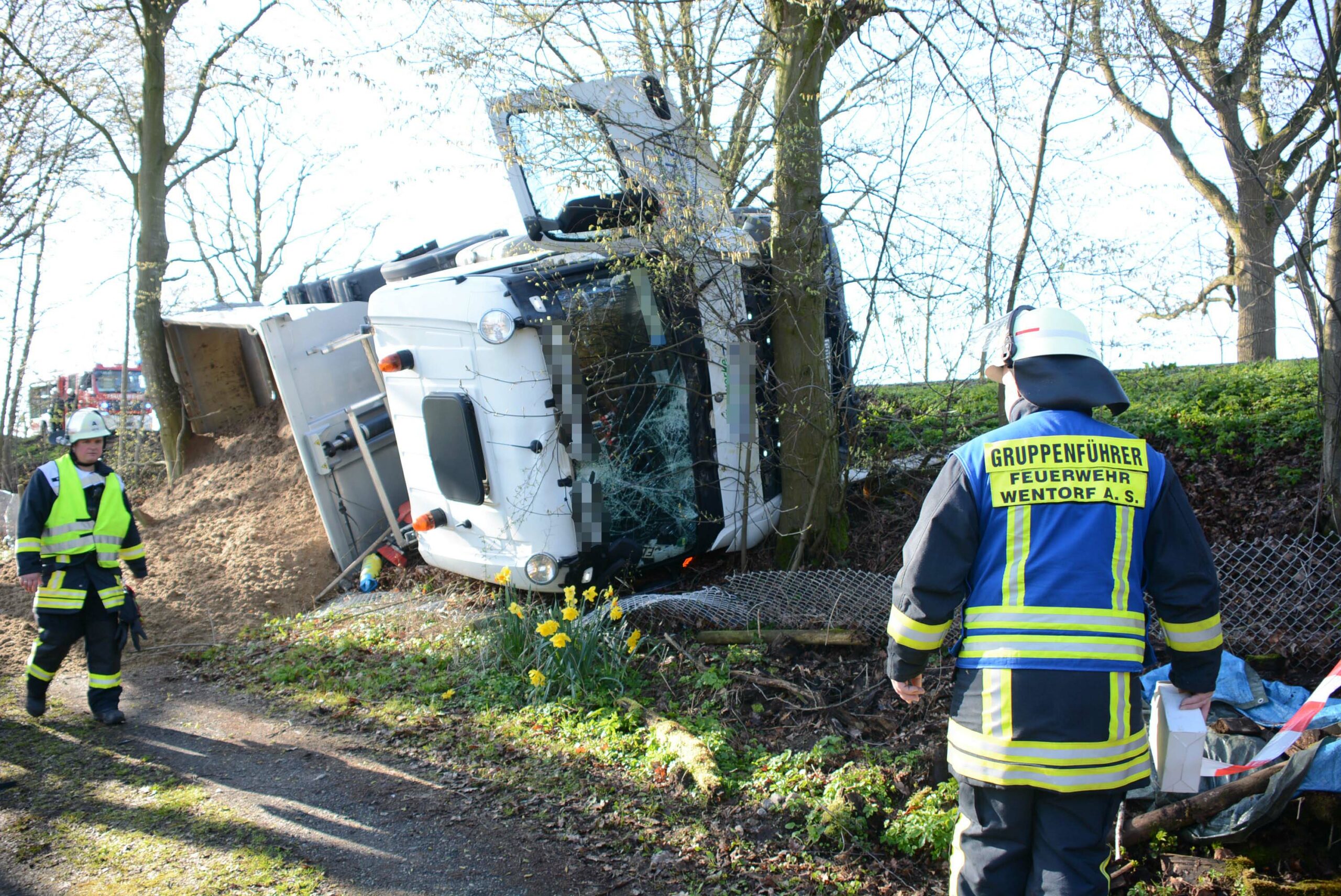 Lkw-Unfall bei Wentorf – Fahrer schwer verletzt