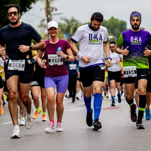 Läufer bei einem Ultramarathon
