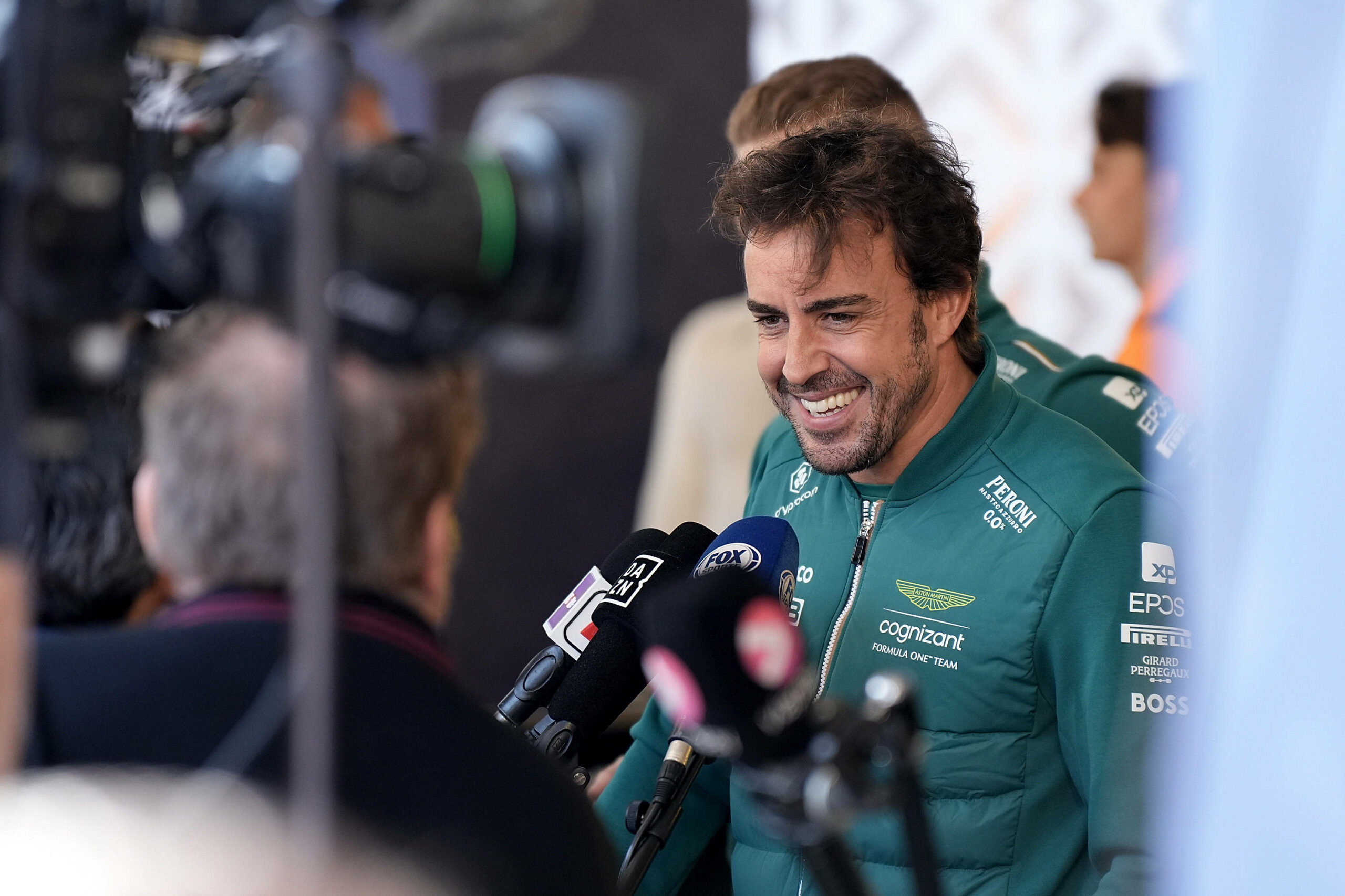 Fernando Alonso beim Interview