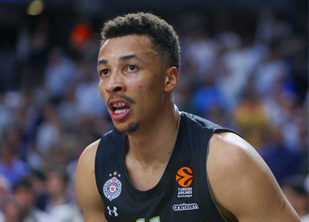 Dante Exum blutete nach einem Schlag an der Lippe. Partizans Point Guard erlitt außerdem bei einem Tritt eine Verletzung am Zeh und droht für den Rest der Saison auszufallen.