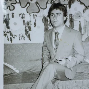 Der Mechaniker und Elektroniker Petar Hadzhiyski auf einem alten Foto aus Bulgarien.