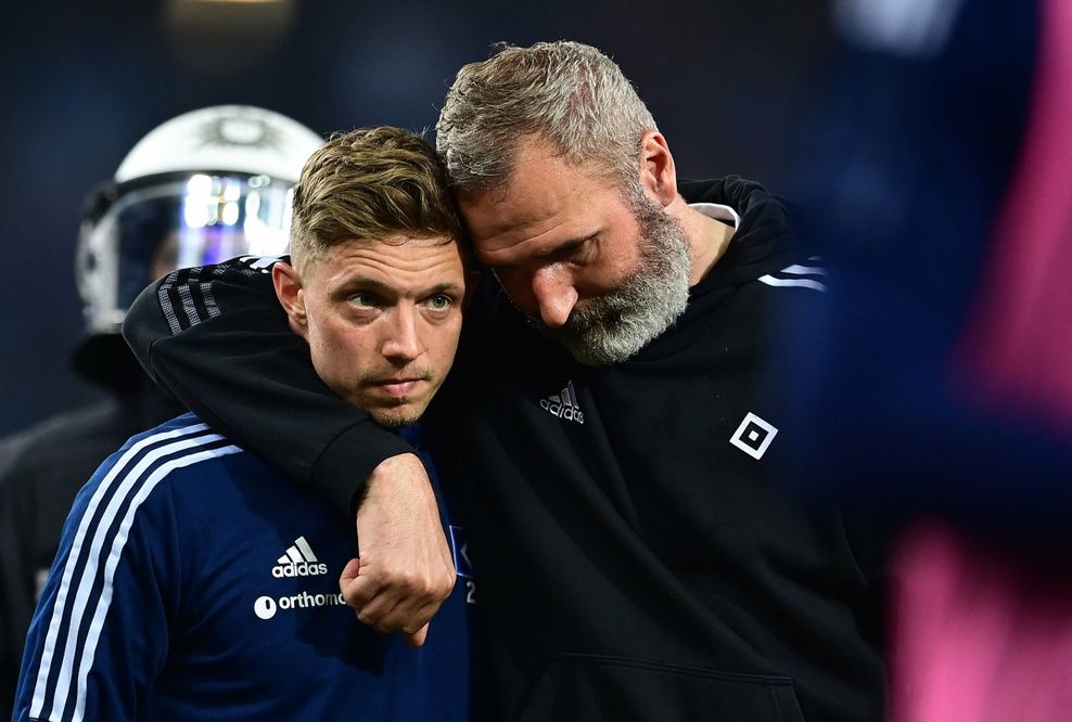 HSV-Trainer Tim Walter und Sonny Kittel