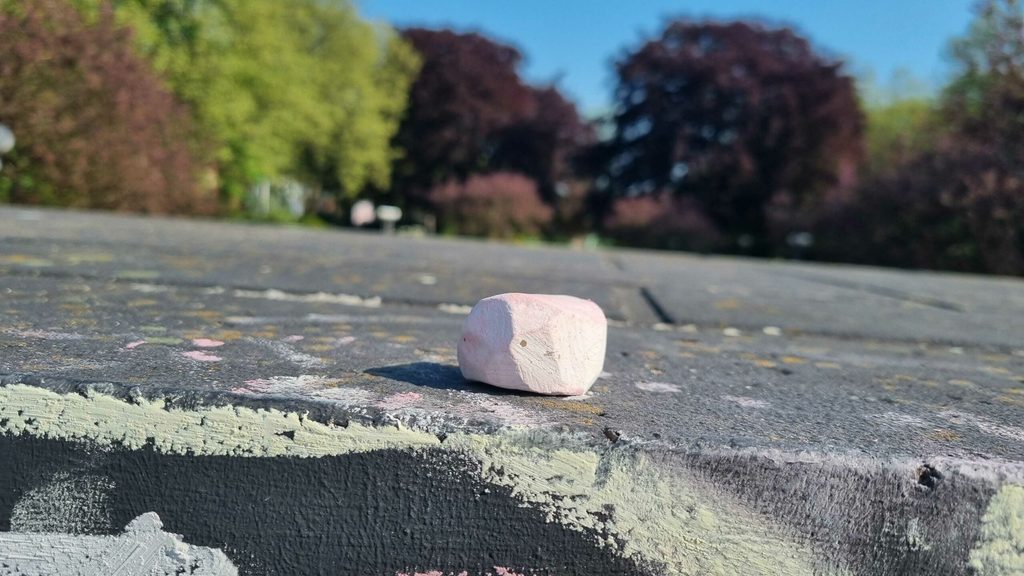 Die Kreide ließen die Täter zurück