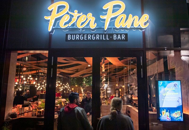 Das Burger-Restaurant „Peter-Pane“ an der Bleichenbrücke (Neustadt).