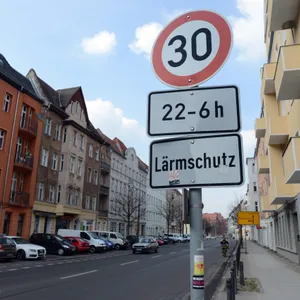 Tempo 30 nachts auf ausgewählten Straßenabschnitten.