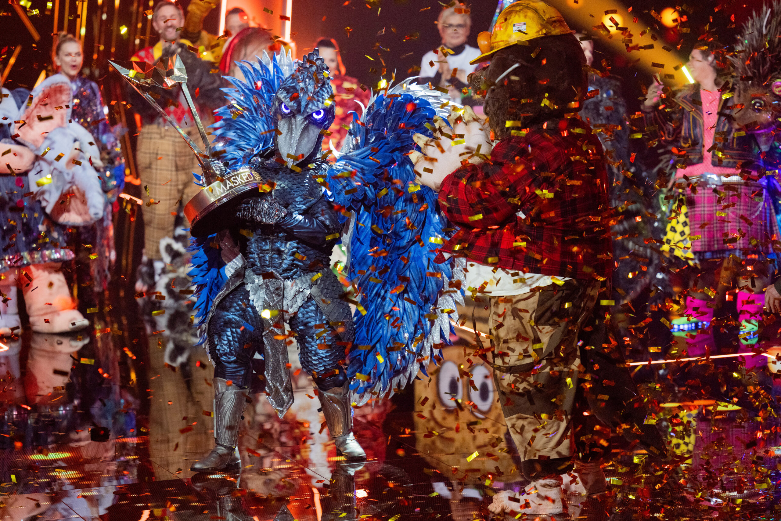 „Der Schuhschnabel“ gewann die 8. Staffel von „The Masked Singer“.