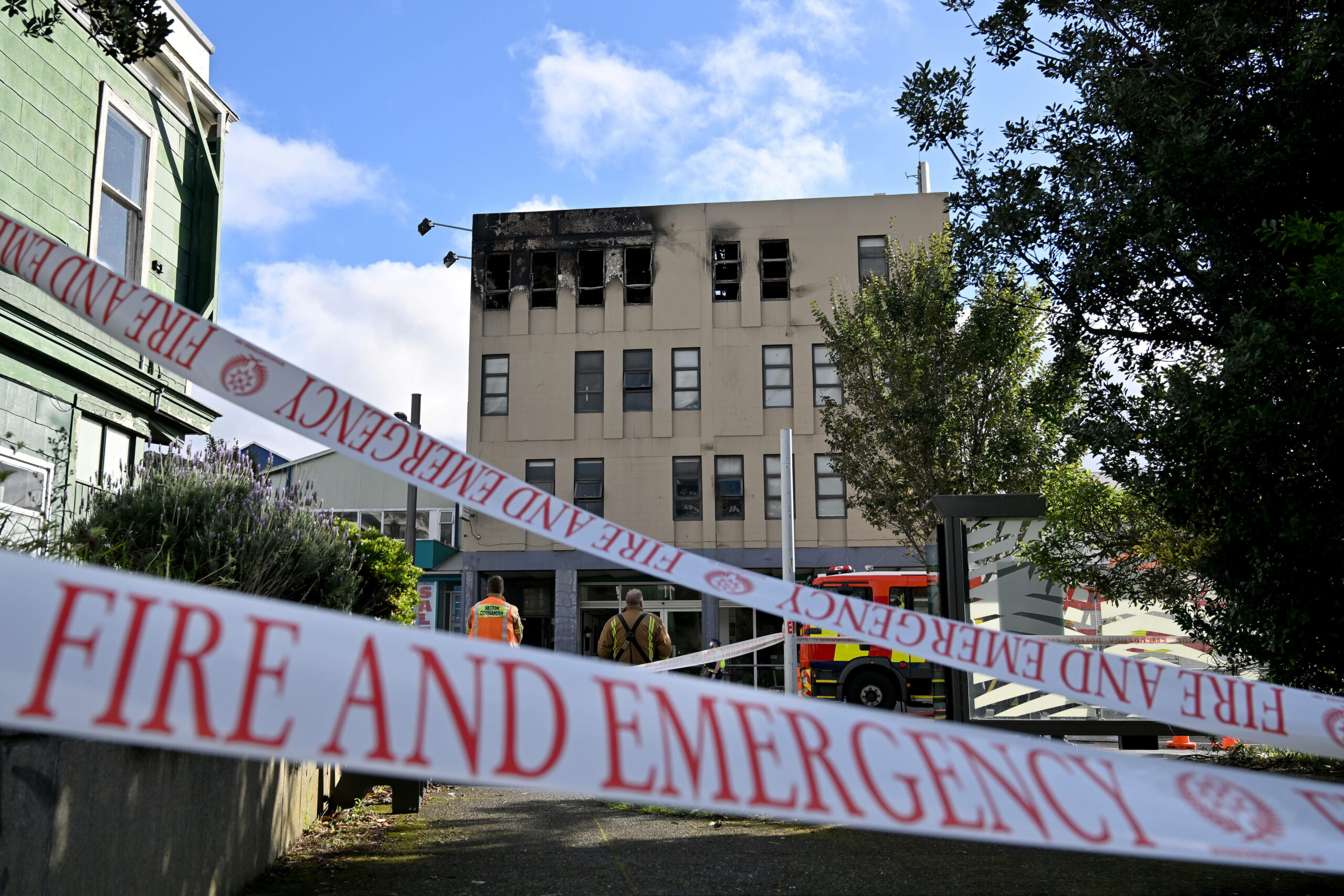 Das Hostel in Neuseelands Hauptstadt Wellington war am Montag ausgebrannt.