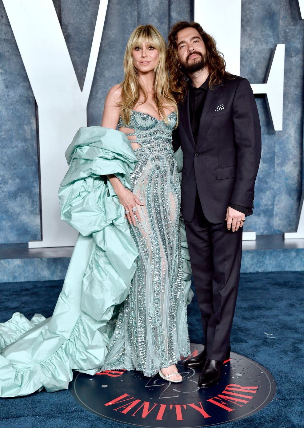 Heidi Klum kommt mit Ehemann, Musiker Tom Kaulitz, zur Vanity Fair Oscar Party im Wallis Annenberg Center for the Performing Arts.
