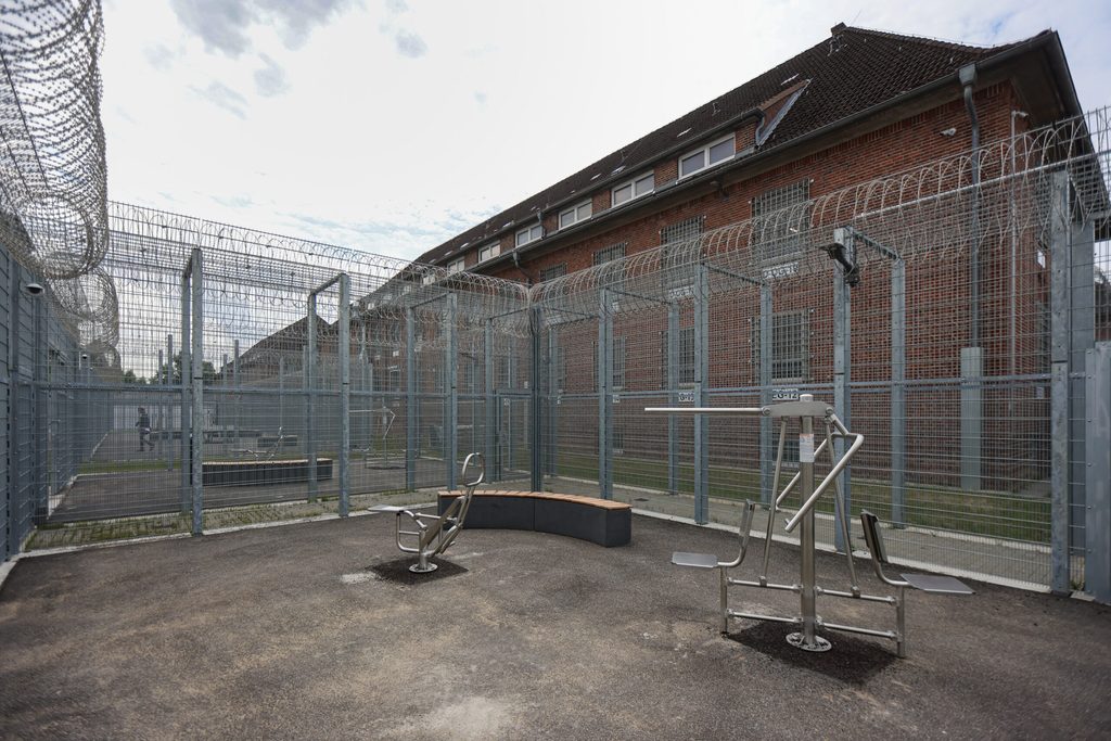 In der Abschiebehaftanstalt in Glückstadt können die Menschen Sport machen.